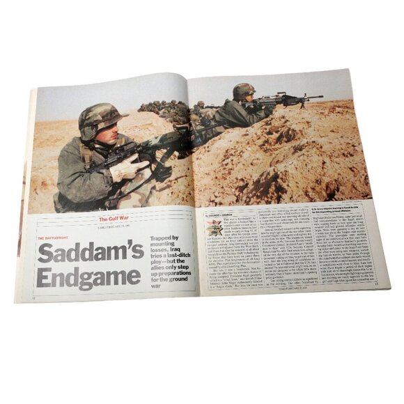 Vintage Time Magazine Gulf War 1991 Map Pullout Special Edition - Picture 2 of 6